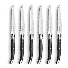 TRADIITION 6-PC STEAK KNIFE WITH BLOCK SET - ANTHRACITE